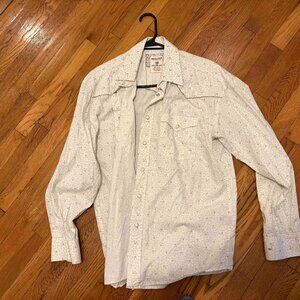 Rough Stock Panhandle Slim Western Shirt Pearl Snaps MEDIUM